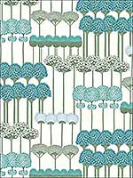 Allium Teal Jade White Wallpaper 11512035 by Cole and Son Wallpaper for sale at Wallpapers To Go