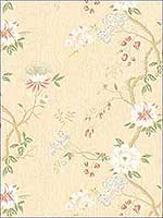 Camellia Coral Sage Butterc Wallpaper 1158023 by Cole and Son Wallpaper for sale at Wallpapers To Go