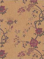 Camellia Crimson Mtl Gold Wallpaper 1158027 by Cole and Son Wallpaper for sale at Wallpapers To Go