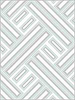 Rectangles Mint Metallic Silver Wallpaper GX37605 by Patton Norwall Wallpaper for sale at Wallpapers To Go