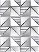 Cubist Metallic Silver Grey Dove Wallpaper GX37630 by Patton Norwall Wallpaper for sale at Wallpapers To Go