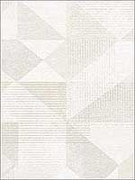 Silk Screen Geometric Beige Wallpaper GX37653 by Patton Norwall Wallpaper for sale at Wallpapers To Go