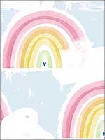 Rainbows Wallpaper DA60202 by Seabrook Wallpaper for sale at Wallpapers To Go