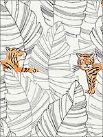 Hiding Tigers Wallpaper DA61200 by Seabrook Wallpaper for sale at Wallpapers To Go