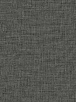 Easy Linen Charcoal Wallpaper BV30200 by Seabrook Wallpaper for sale at Wallpapers To Go