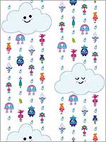 Trolls Clouds Wallpaper RMK11188RL by York Wallpaper for sale at Wallpapers To Go