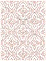 Ophelia Orange Wallpaper T2998 by Thibaut Wallpaper for sale at Wallpapers To Go