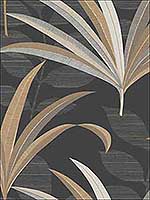 El Morocco Palm Black Wallpaper CA1548 by Antonina Vella Wallpaper for sale at Wallpapers To Go
