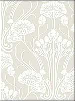 Nouveau Damask Beige Wallpaper CA1568 by Antonina Vella Wallpaper for sale at Wallpapers To Go