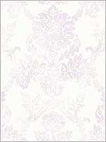 Neoclassic Hidden Damask Soft Purple Wallpaper RM50609 by Casa Mia Wallpaper for sale at Wallpapers To Go