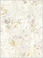 Bouquet Flower Soft Grey Yellow Wallpaper RM50703 by Casa Mia Wallpaper for sale at Wallpapers To Go