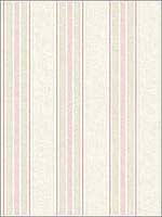 Stripes Cream Pink Wallpaper RM51701 by Casa Mia Wallpaper for sale at Wallpapers To Go