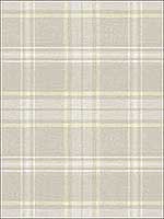 Tartan Cream White Wallpaper RM80105 by Casa Mia Wallpaper for sale at Wallpapers To Go