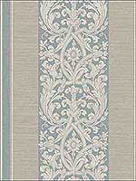 Gothic Stripes Blue Grey Wallpaper RM80602 by Casa Mia Wallpaper for sale at Wallpapers To Go