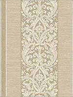 Gothic Stripes Beige Gold Wallpaper RM80607 by Casa Mia Wallpaper for sale at Wallpapers To Go