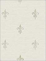 French Lily Grey Wallpaper RM80802 by Casa Mia Wallpaper for sale at Wallpapers To Go