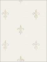 French Lily Cream Wallpaper RM80805 by Casa Mia Wallpaper for sale at Wallpapers To Go