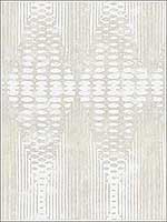 Abstract Bead White Cream Wallpaper RM40304 by Casa Mia Wallpaper for sale at Wallpapers To Go