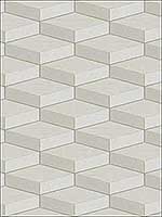 3D Geometric Cube White Soft Grey Grey Wallpaper RM40610 by Casa Mia Wallpaper for sale at Wallpapers To Go