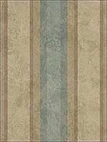 Stripes Gulf Stream Brown Soft Brown Wallpaper RM41304 by Casa Mia Wallpaper for sale at Wallpapers To Go