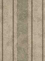 Stripes Soft Brown Dark Brown Wallpaper RM41306 by Casa Mia Wallpaper for sale at Wallpapers To Go