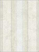 Stripes White Soft Grey Cream Wallpaper RM41310 by Casa Mia Wallpaper for sale at Wallpapers To Go