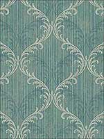 Double Scroll Gulf Stream White Wallpaper RM30704 by Casa Mia Wallpaper for sale at Wallpapers To Go