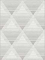 Metallic Rhombus Grey Soft Beige Wallpaper RM70807 by Casa Mia Wallpaper for sale at Wallpapers To Go