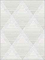 Metallic Rhombus Cream Soft Grey Wallpaper RM70810 by Casa Mia Wallpaper for sale at Wallpapers To Go
