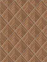 3D Pyramid Grasscloth Copper Wallpaper RM71006 by Casa Mia Wallpaper for sale at Wallpapers To Go