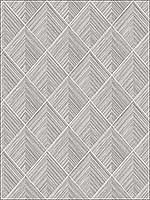 3D Pyramid Grasscloth Grey Wallpaper RM71010 by Casa Mia Wallpaper for sale at Wallpapers To Go