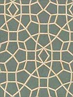Sculptural Web Dark Green Gold Wallpaper HC7529 by Ronald Redding Wallpaper for sale at Wallpapers To Go