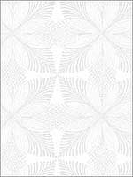 Roulettes Lily White Cream Wallpaper HC7540 by Ronald Redding Wallpaper for sale at Wallpapers To Go