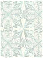 Roulettes Cream Lt Blue Wallpaper HC7541 by Ronald Redding Wallpaper for sale at Wallpapers To Go