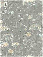 Botanical Fantasy Grey Wallpaper NA0541 by Candice Olson Wallpaper for sale at Wallpapers To Go