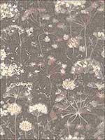 Botanical Fantasy Dark Grey Wallpaper NA0544 by Candice Olson Wallpaper for sale at Wallpapers To Go