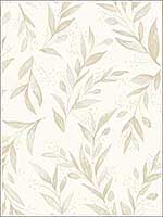 Olive Branch Beige Peel and Stick Wallpaper PSW1158RL by Magnolia Home Wallpaper by Joanna Gaines for sale at Wallpapers To Go