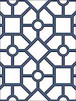 Hedgerow Trellis Navy Blue Peel and Stick Wallpaper PSW1027RL by York Wallpaper for sale at Wallpapers To Go