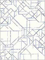 Prism Schematics Cobalt Silver Peel and Stick Wallpaper PSW1049RL by York Wallpaper for sale at Wallpapers To Go