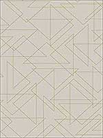 Triangulation Off White Gold Peel and Stick Wallpaper PSW1061RL by York Wallpaper for sale at Wallpapers To Go