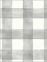 Checkmate Watercolor Plaid Grey Peel and Stick Wallpaper PSW1076RL by York Wallpaper for sale at Wallpapers To Go