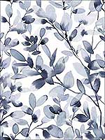 Botany Vines Blue Peel and Stick Wallpaper PSW1085RL by York Wallpaper for sale at Wallpapers To Go