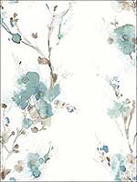Charm Teal Peel and Stick Wallpaper PSW1102RL by York Wallpaper for sale at Wallpapers To Go