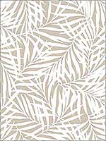 Oahu Fronds Off White Peel and Stick Wallpaper PSW1147RL by York Wallpaper for sale at Wallpapers To Go