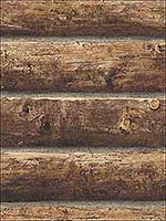 Log Cabin Walnut Wallpaper NW33905 by NextWall Wallpaper for sale at Wallpapers To Go