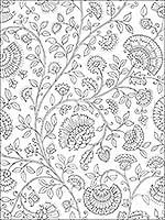 Paisley Trail Slate Gray Wallpaper NW36808 by NextWall Wallpaper for sale at Wallpapers To Go