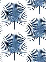 Palmetto Palm Coastal Blue Wallpaper NW37502 by NextWall Wallpaper for sale at Wallpapers To Go