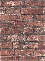 Debs Red Exposed Brick Wallpaper 292221258 by A Street Prints Wallpaper for sale at Wallpapers To Go