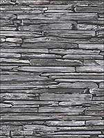 McGuire Grey Stacked Slate Wallpaper 292222352 by A Street Prints Wallpaper for sale at Wallpapers To Go