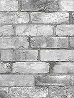 Rustin Grey Reclaimed Bricks Wallpaper 292225386 by A Street Prints Wallpaper for sale at Wallpapers To Go